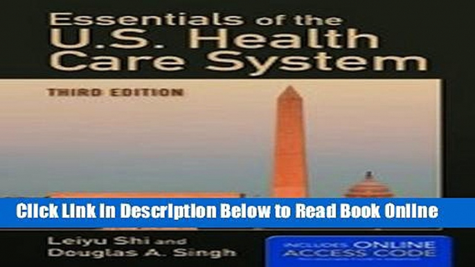 Read Essentials Of The U.S. Health Care System  PDF Online