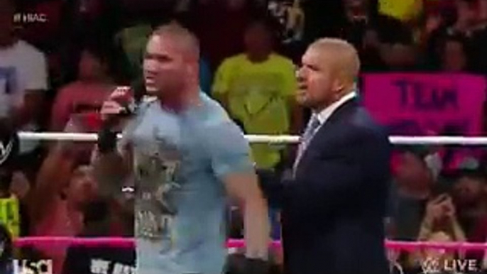 WWE Randy Orton RKOs  Seth Rollins out of no where