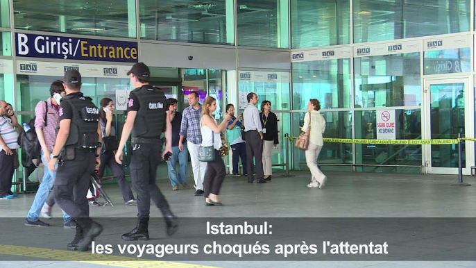 Istanbul: les voyageurs choqués après l'attentat de l'aéroport