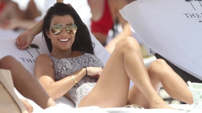 Kourtney Kardashian Sizzles in Miami Beach