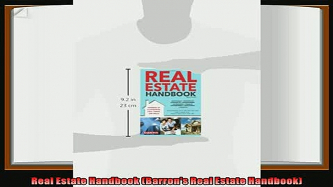 there is  Real Estate Handbook Barrons Real Estate Handbook