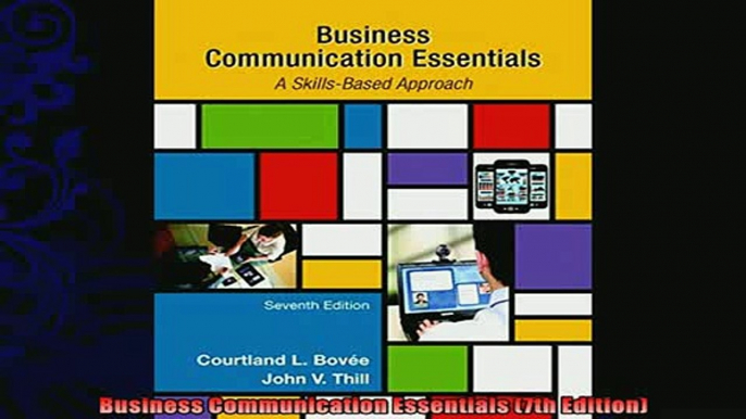 book online   Business Communication Essentials 7th Edition