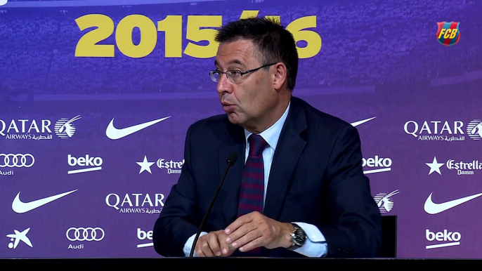 Bartomeu - “El Barça ha llegado a un acuerdo con el Lyon por Umtiti”