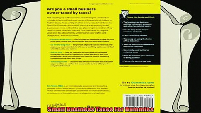 complete  Small Business Taxes For Dummies