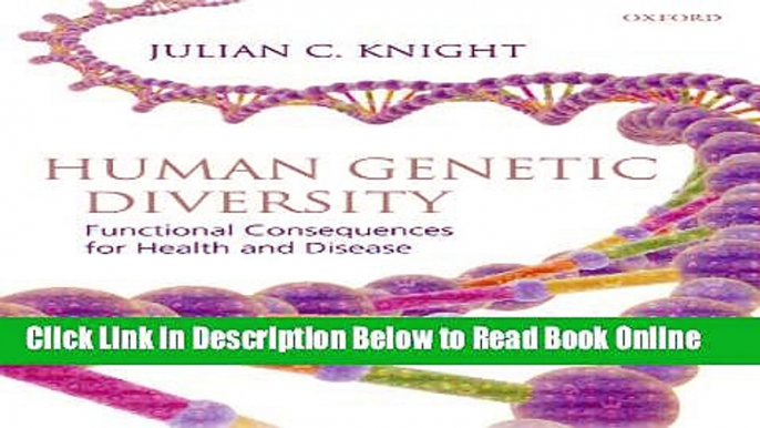 Download Human Genetic Diversity: Functional Consequences for Health and Disease  PDF Online