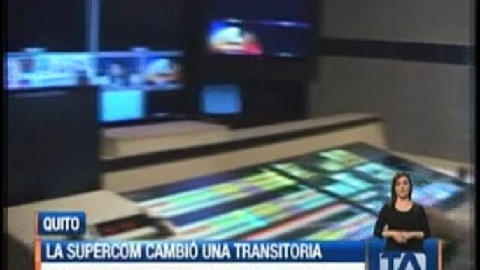 La Supercom cambió una transitoria de la Ley de Comunicación