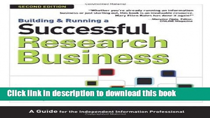 Read Building   Running a Successful Research Business: A Guide for the Independent Information