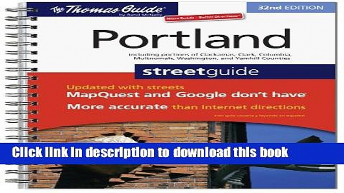 Read The Thomas Guide Portland Street Guide (Thomas Guide Portland Oregon) E-Book Free