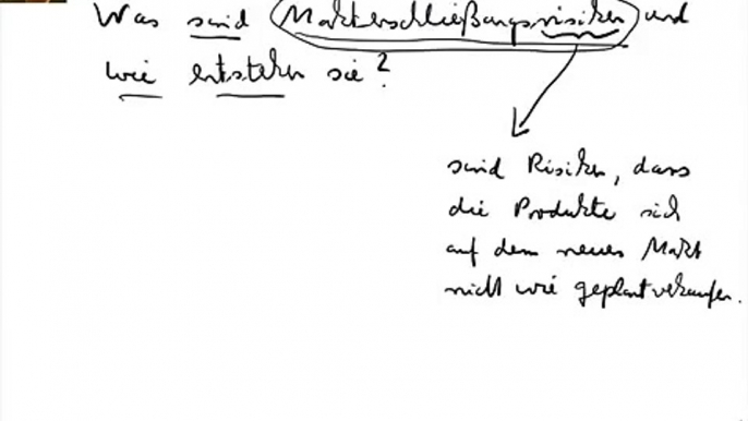 Was sind Markterschließungsrisiken und wie entstehen sie?