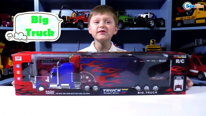 Construction Vehicles Toys Videos for kids! Big Truck Unboxing Video for children - Cars Toys Revie