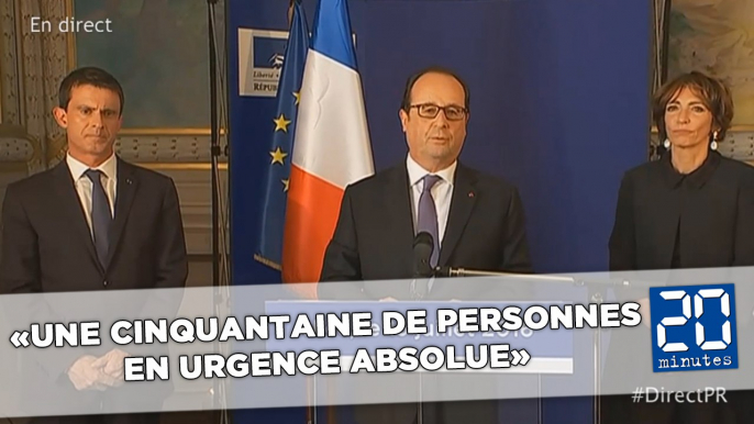 Attaque à Nice: «Une cinquantaine de personnes en urgence absolue» selon François Hollande