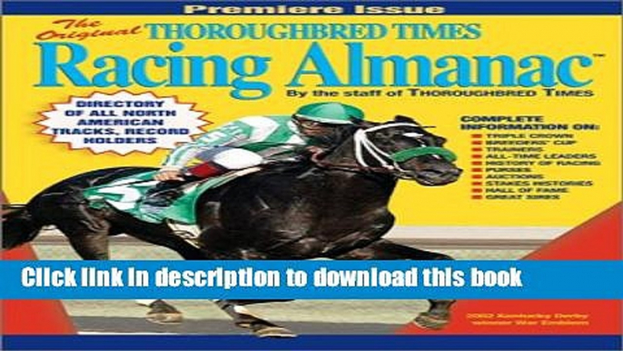 Read The Original Thoroughbred Times Racing Almanac - 2003 Edition  Ebook Free