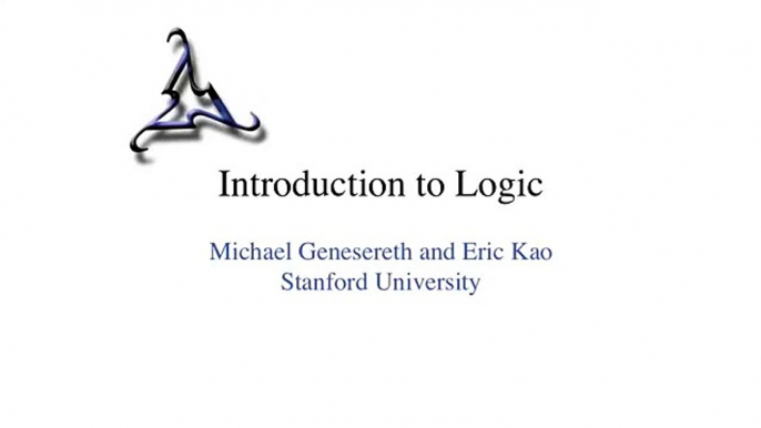 4 - 1 - 4.1 Propositional Resolution-Introduction to Logic-Professor Mike Genesereth