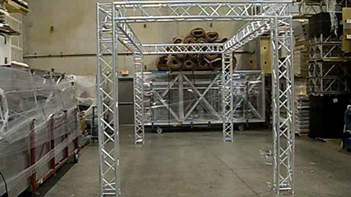 Brand new 10 x 20 Aluminum truss system from Lucky Exhibits Booth # 279