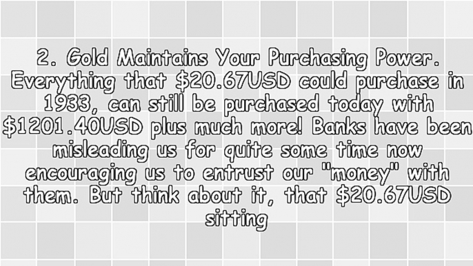 Inflation Hedge - 3 Reasons Banks Don't Want You Owning Gold As An Inflation Hedge