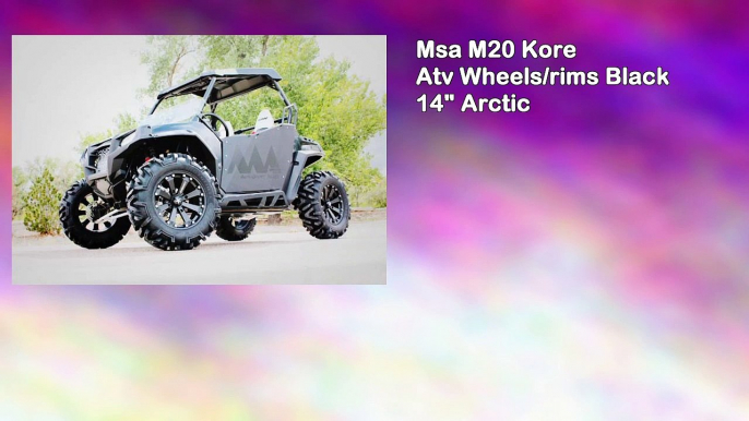 Msa M20 Kore Atv Wheels/rims Black 14" Arctic