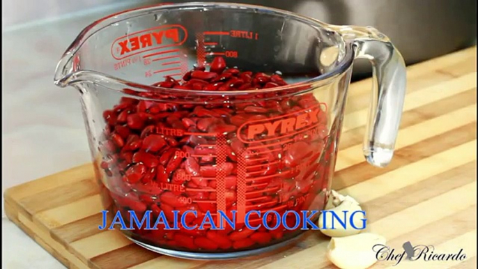 How to soak your red kidney beans the day before cooking jamaican style