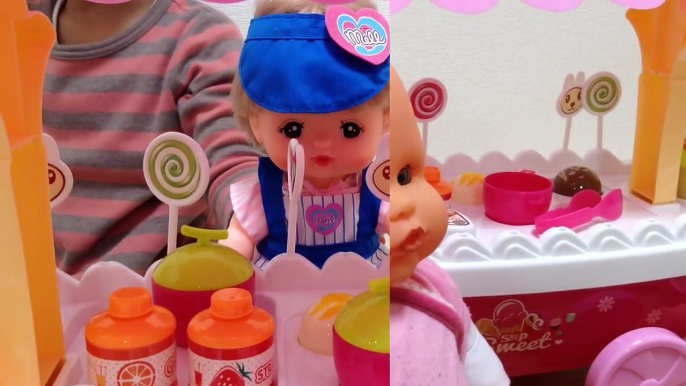 メルちゃん アイス屋さん アイスクリームカート / Ice Cream Cart Toy and Mell-chan Doll