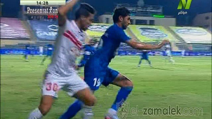 هدف الزمالك الاول | ابراهيم عبدالخالق | الزمالك 1-0 اتحاد الشرطة | كأس مصر | دور الــ 16