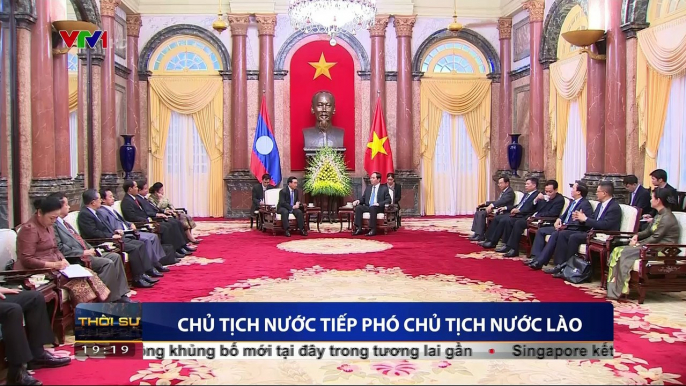Chủ tịch nước Trần Đại Quang tiếp Phó chủ tịch nước Lào