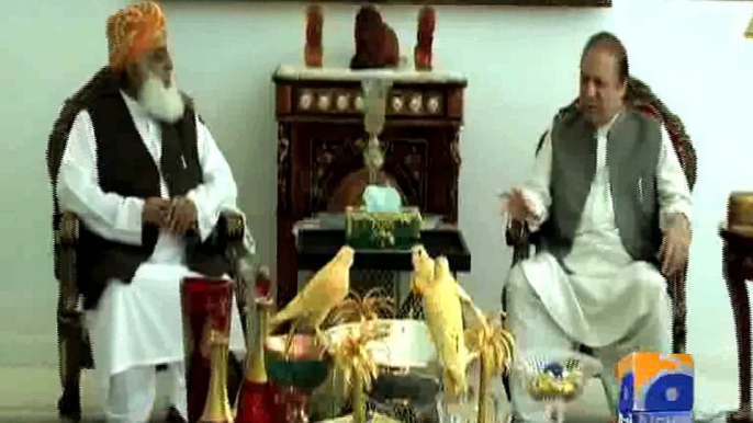 Fazlur Rehman meets PM Nawaz at Jati Umra -13 July 2016