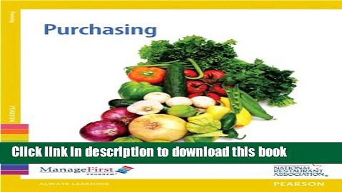 Download Purchasing, 2nd Edition (Managefirst)  PDF Online