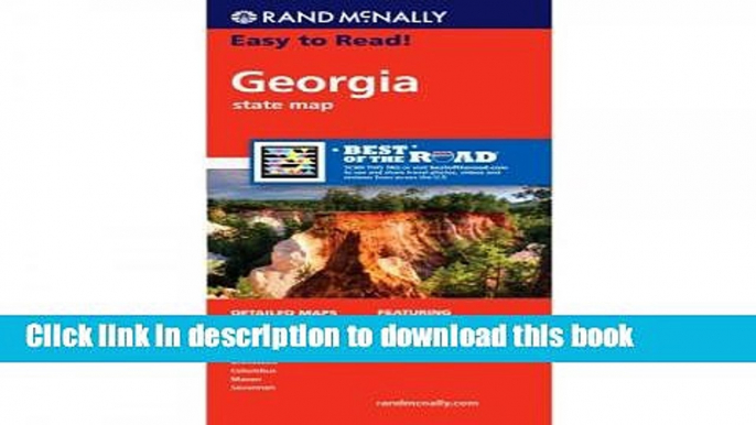 Read Rand McNally Easy To Read: Georgia State Map E-Book Download