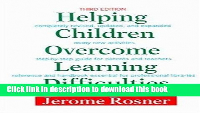 PDF Helping Children Overcome Learning Difficulties  EBook