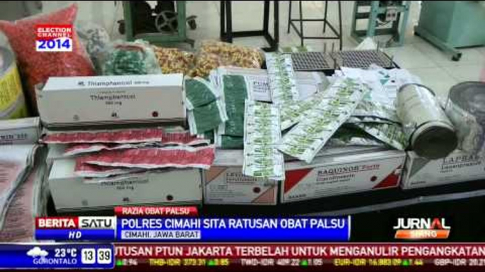 Polisi Sita Ratusan Obat Palsu di Cimahi