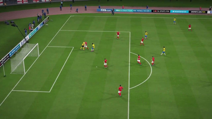 FIFA 16 Joe Hart miss kicks it and Brazil hit the crossbar!