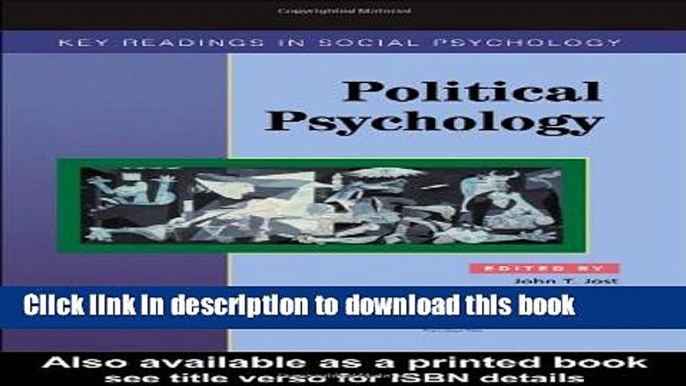 Read Book Political Psychology: Key Readings (Key Readings in Social Psychology) Ebook PDF