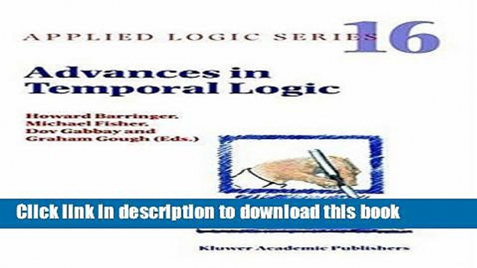 Read Advances in Temporal Logic  Ebook Free