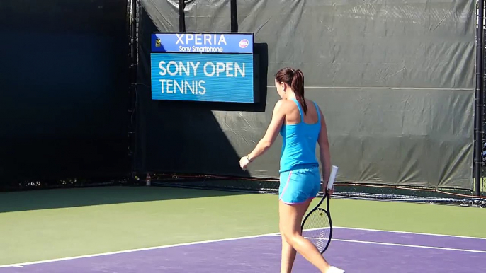 Jelena Jankovic practice 2013 Miami March 20