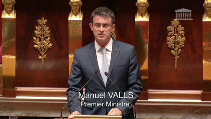 Prolongation de l'état d'urgence : discours de Manuel Valls à l'Assemblée nationale