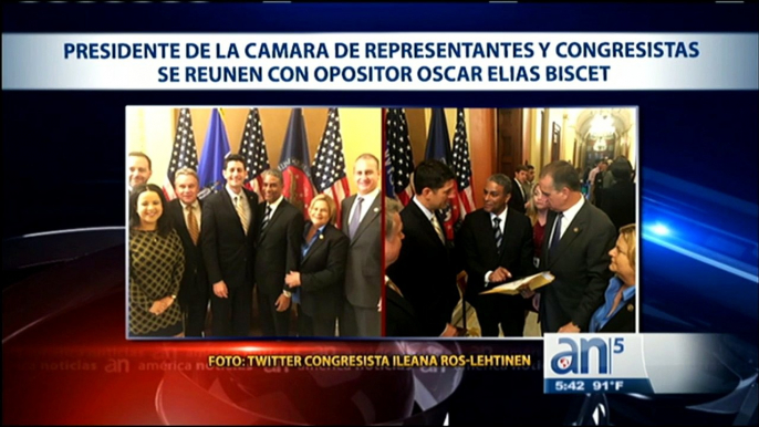 Presidente de la cámara de representantes y congresistas se reúnen con opositor Oscar Elías Biscet