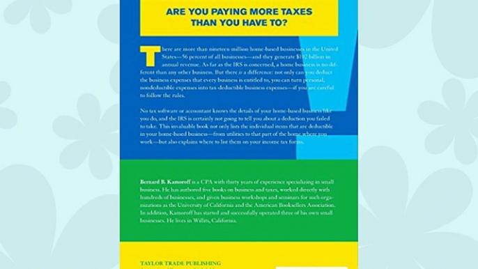 READ book Write It Off! Deduct It!: The A-to-Z Guide to Tax Deductions for Home-Based Businesses#