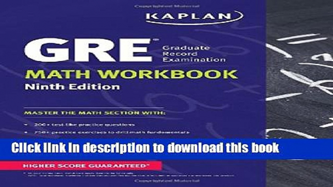 Download GRE Math Workbook (Kaplan Test Prep) E-Book Download