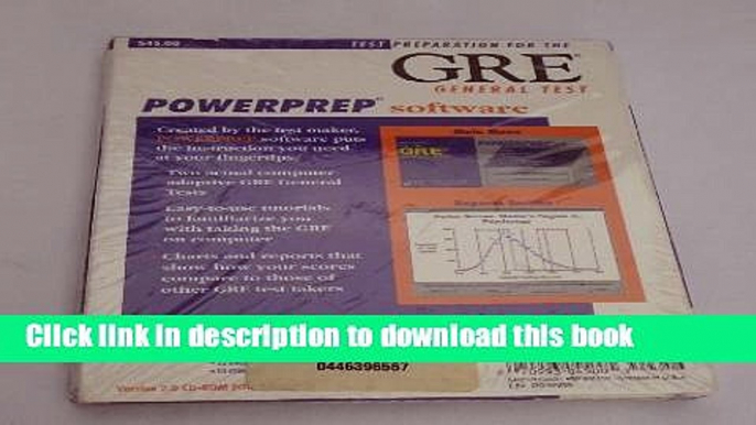 Download Title: Gre Powerprep Software: Test Preparation for the G Ebook PDF