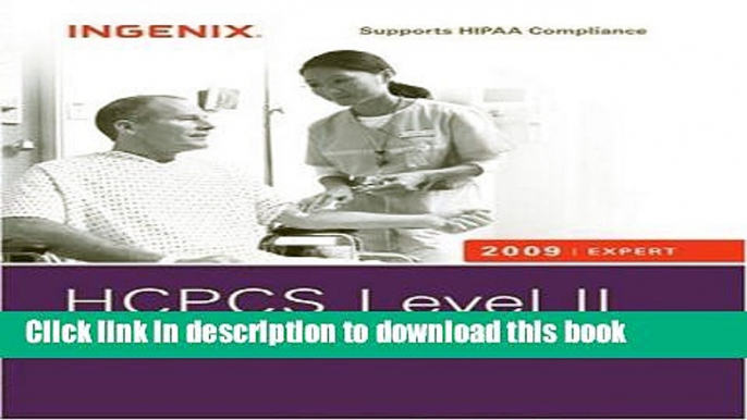 Read Books HCPCS 2009 Level II Expert Spiral Wholesale (Hcpcs Level II Expert (Spiral)) (HCPCS