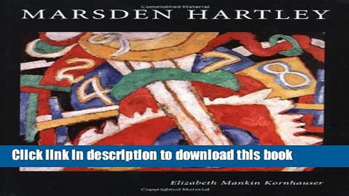 Read Book Marsden Hartley: American Modernist E-Book Free