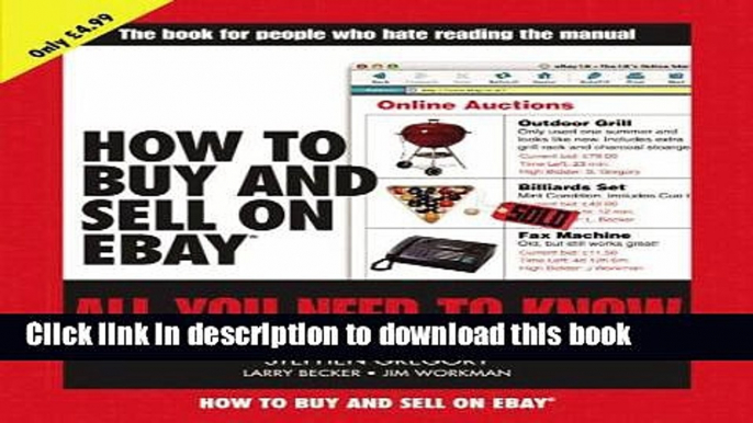 Read How to Buy and Sell on eBay: All You Need to Know Ebook Free