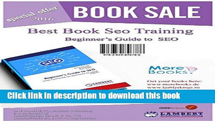 Read Beginner s Guide to SEO: Simple training web site optimization for search engines Ebook Online