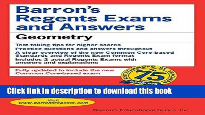 Read Book Regents Exams and Answers: Geometry (Barron s Regents Exams and Answers) ebook textbooks