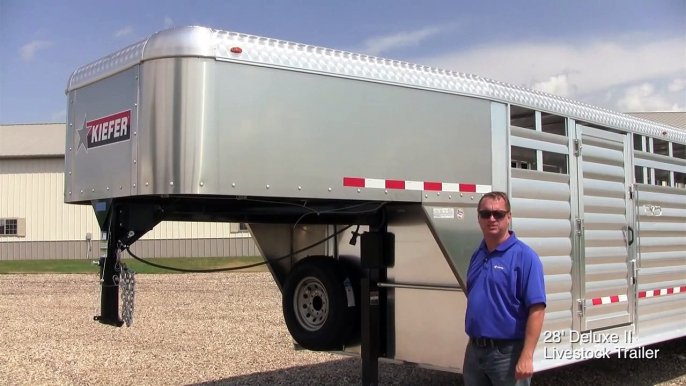 Kiefer 28' Deluxe II Livestock Trailer