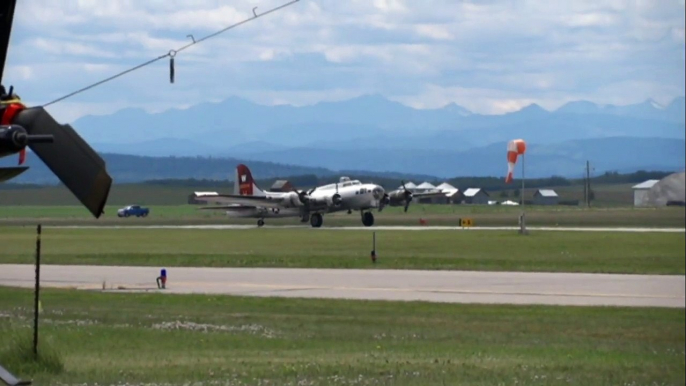 B-17 Bomber at YBW - Springbank Airport - June 26, 2016