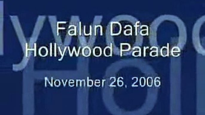 Falun Dafa Hollywood Parade - November, 26, 2002.