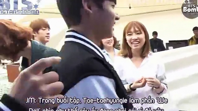 [BangTanSodamn!][Vietsub] BTS does a funny imitation of V (BangTan Boys)