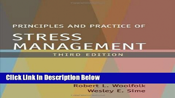 Ebook Principles and Practice of Stress Management, Third Edition Full Online