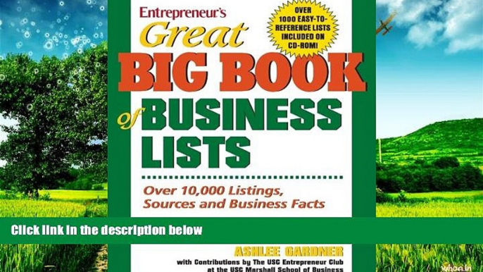 READ FREE FULL  Great Big Book of Business Lists (Great Big Book of Business Lists: All the