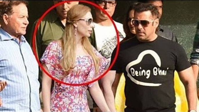 Salman Khan With Girlfriend Lulia Vantur At Sister Arpita's House On Raksha Bandhan